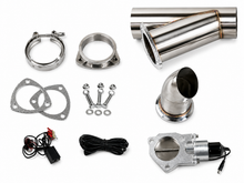 Load image into Gallery viewer, Granatelli Motor Sports Electronic Exhaust Cutout Kit 307530 - Stainless Steel Weld-In 3.00"