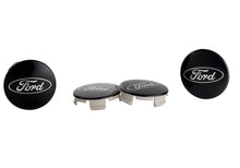 Load image into Gallery viewer, Ford Racing Ford Truck/SUV Black And Chrome Wheel Center Cap Kit M-1096K-BCT