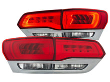Load image into Gallery viewer, Anzo 2014-2015 Jeep Grand Cherokee LED Taillights Red/Clear