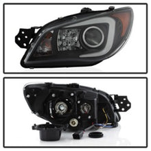 Load image into Gallery viewer, Spyder Subaru WRX 06-07 Projector Headlights - HID Model Only - Black PRO-YD-SWRX06-HID-LBDRL-BK 5083913
