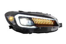 Load image into Gallery viewer, Subaru WRX &amp; WRX STI 1st Gen (VA) Black LED Matrix Projector Headlights (2015-2021)