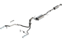 Load image into Gallery viewer, Borla F-150 2021 3.3L CC SB EC STB XL/XLT/Lariat/KR/Plnm/LTD 3/2.25 SRE Cat-Back ATAK Chrome Tips 140879