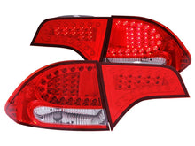 Load image into Gallery viewer, Anzo 2006-2011 Honda Civic LED Tail lights Red/Clear