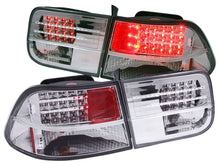 Load image into Gallery viewer, Anzo 1996-2000 Honda Civic LED Tail lights Chrome G3