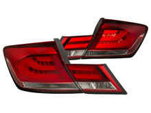 Load image into Gallery viewer, Anzo 2013-2015 Honda Civic LED Taillights Red/Clear