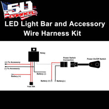 Load image into Gallery viewer, 12V Wire Harness Kit with Relay and Switch