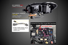 Load image into Gallery viewer, Subaru WRX &amp; WRX STI 1st Gen (VA) Black LED Matrix Projector Headlights (2015-2021)