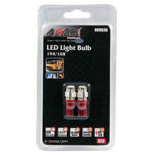 Load image into Gallery viewer, ANZO LED Bulbs Universal 194/168 Red - 5 LEDs 809036