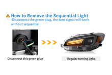 Load image into Gallery viewer, Subaru WRX &amp; WRX STI 1st Gen (VA) Black LED Matrix Projector Headlights (2015-2021)