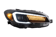 Load image into Gallery viewer, Subaru WRX &amp; WRX STI 1st Gen (VA) Black LED Matrix Projector Headlights (2015-2021)
