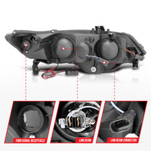 Load image into Gallery viewer, Anzo 2006-2011 Honda Civic Projector Headlights w/ Halo Black (CCFL)
