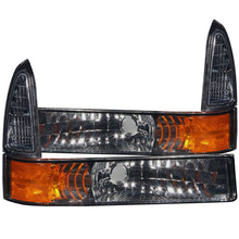 Load image into Gallery viewer, Anzo 2000-2004 Ford Excursion Euro Parking Lights Smoke w/ Amber Reflector