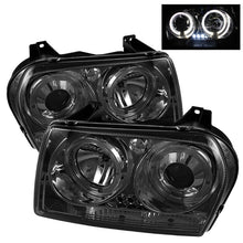 Load image into Gallery viewer, Spyder Chrysler 300 05-08 Projector Headlights LED Halo LED Smke (Not Included) PRO-YD-C305-HL-SM 5009203