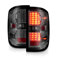 Load image into Gallery viewer, ANZO 15-19 Chevy Silverado 2500HD/3500HD (Factory Halogen Only) LED Tail Lights Smoke w/Clear Lens 311424