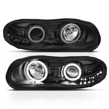 Load image into Gallery viewer, Anzo 1998-2002 Chevrolet Camaro Projector Headlights w/ Halo Black