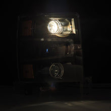 Load image into Gallery viewer, AlphaRex 14-15 Chevy 1500 PRO-Series Projector Headlights Black w/ Sequential Signal &amp;  DRL 880245 *Discontinued
