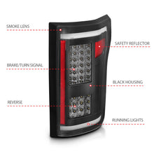Load image into Gallery viewer, Anzo Ford F-150 15-17 L.E.D Tail Lights G2 Smoke