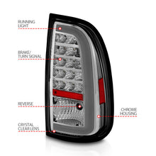 Load image into Gallery viewer, ANZO 00-06 Toyota Tundra LED Taillights w/ Light Bar Chrome Housing Clear Lens 311413
