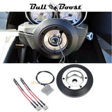 Load image into Gallery viewer, Rising Sun Infiniti G35 G37 Suede 3"Deep Dish Steering Wheel + Quick Release Short Hub Adapter