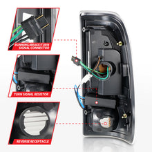 Load image into Gallery viewer, ANZO 1997-2003 Ford F-150 LED Tail Lights w/ Light Bar Black Housing Smoke Lens 311378