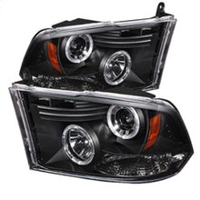 Load image into Gallery viewer, Spyder Dodge Ram 1500 09-14 10-14 Projector Headlights Halogen- LED Halo LED - Blk PRO-YD-DR09-HL-BK 5010032