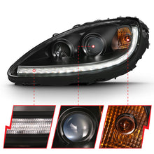 Load image into Gallery viewer, ANZO 2005-2013 Chevy Corvette Projector Plank Style Switchback H.L. Black Amber 121553