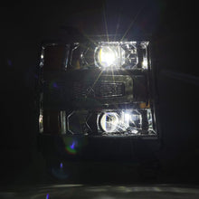 Load image into Gallery viewer, AlphaRex 16-18 Chevy 1500HD LUXX LED Proj Headlights Chrome w/Seq Actv Lgt / Seq Sig (Req PN 810023) 880235 *Discontinued