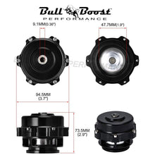 Load image into Gallery viewer, Q BV50 Black 50mm Blow Off Valve (BOV) - Up to 35PSI - 6PSI + 18PSI Springs