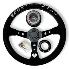 Load image into Gallery viewer, Suede Leather Steering Wheel + Hub Adapter Kit For Scion xB, TC, xD, xA