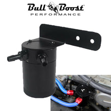 Load image into Gallery viewer, Aluminum Baffled 2 Port Oil Catch Can Reservoir + Mount Bracket