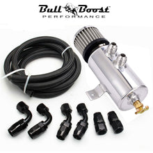 Load image into Gallery viewer, Universal Polished Oil Catch Can 2 Port -10AN Breather 750mL Baffle Tank