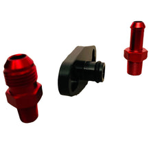 Load image into Gallery viewer, 1Pcs Aluminum Black Turbo Fuel Rail Delivery Regulator Adapter for Mitsubishi