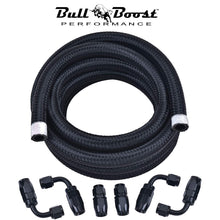 Load image into Gallery viewer, AN10 -10AN Fitting Stainless Steel Braided Oil Fuel Hose Line Kit 10Feet Black