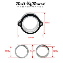 Load image into Gallery viewer, 3 Inch 76mm Aluminum HD Clamp Intake V-band Clamp Intercooler Pipes Black