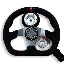 Load image into Gallery viewer, G35 G37 Suede Steering Wheel + Quick Release Short HUB Adapter