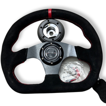 Load image into Gallery viewer, Suede Steering Wheel + Short Hub Adapter Kit For Toyota Camry Corolla Tacoma