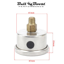 Load image into Gallery viewer, Fuel Pressure Regulator Gauge 0-160 Psi Bar Liquid Fill Chrome Fuel Oil Rail