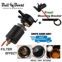 Load image into Gallery viewer, Billet Aluminum Baffled Oil Catch Can + Mount Bracket