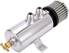 Load image into Gallery viewer, Universal Polished Oil Catch Can 2 Port -10AN Breather 750mL Baffle Tank