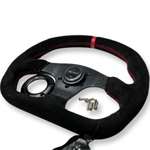 Load image into Gallery viewer, Suede Leather Steering Wheel + Hub Adapter Kit For Impreza WRX - Performance