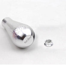 Load image into Gallery viewer, Billet Silver Tear Drop Weighted Shift Knob 195 Grams M10 x 1.5 Aluminum EG EK DC2 | AFFILIATE