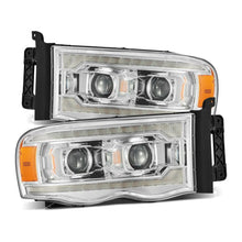 Load image into Gallery viewer, AlphaRex 02-05 Dodge Ram 1500 LUXX LED Proj Headlights Plank Style Chrome w/Activ Light/Seq Signal 880568 *Discontinued