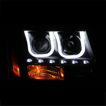Load image into Gallery viewer, Anzo 2007-2013 Chevrolet Avalanche Projector Headlights w/ U-Bar Black