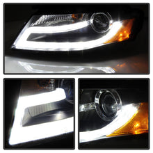 Load image into Gallery viewer, Spyder Audi A4 09-12 Projector Headlights Xenon/HID Model Only - DRL LED Blk PRO-YD-AA408-HID-DRL-BK 5080752