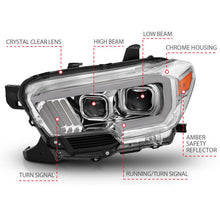 Load image into Gallery viewer, Anzo  2016-2017 Toyota Tacoma Projector Headlights w/ Plank Style