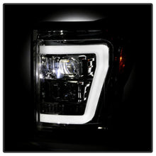 Load image into Gallery viewer, Spyder Ford F250/350/450 11-16 V2 High-Power LED Headlights-White Light Bar-Chrome PRO-YD-FS11V2PL-C 5087881
