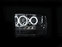 Load image into Gallery viewer, Anzo 2005-2007 Ford Excursion Projector Headlights w/ Halo Chrome w/ LED St