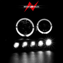Load image into Gallery viewer, Anzo 1997.5-2003 Ford F-150 Projector Headlights w/ Halo and LED Black 1pc