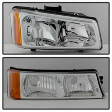 Load image into Gallery viewer, SPYDER Xtune Chevy Silverado 2500HD 03-06 Crystal Headlights w/ Bumper Lights Chrome HD-JH-CSIL03-AM-C-SET 5064912