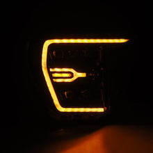 Load image into Gallery viewer, AlphaRex 21-22 Ford F-150 NOVA LED Proj Headlights Plank Style Alpha Blk w/Activ Light/Seq Signal 880138 *Discontinued